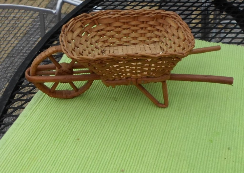 rieten mini kruiwagen, Ophalen of Verzenden
