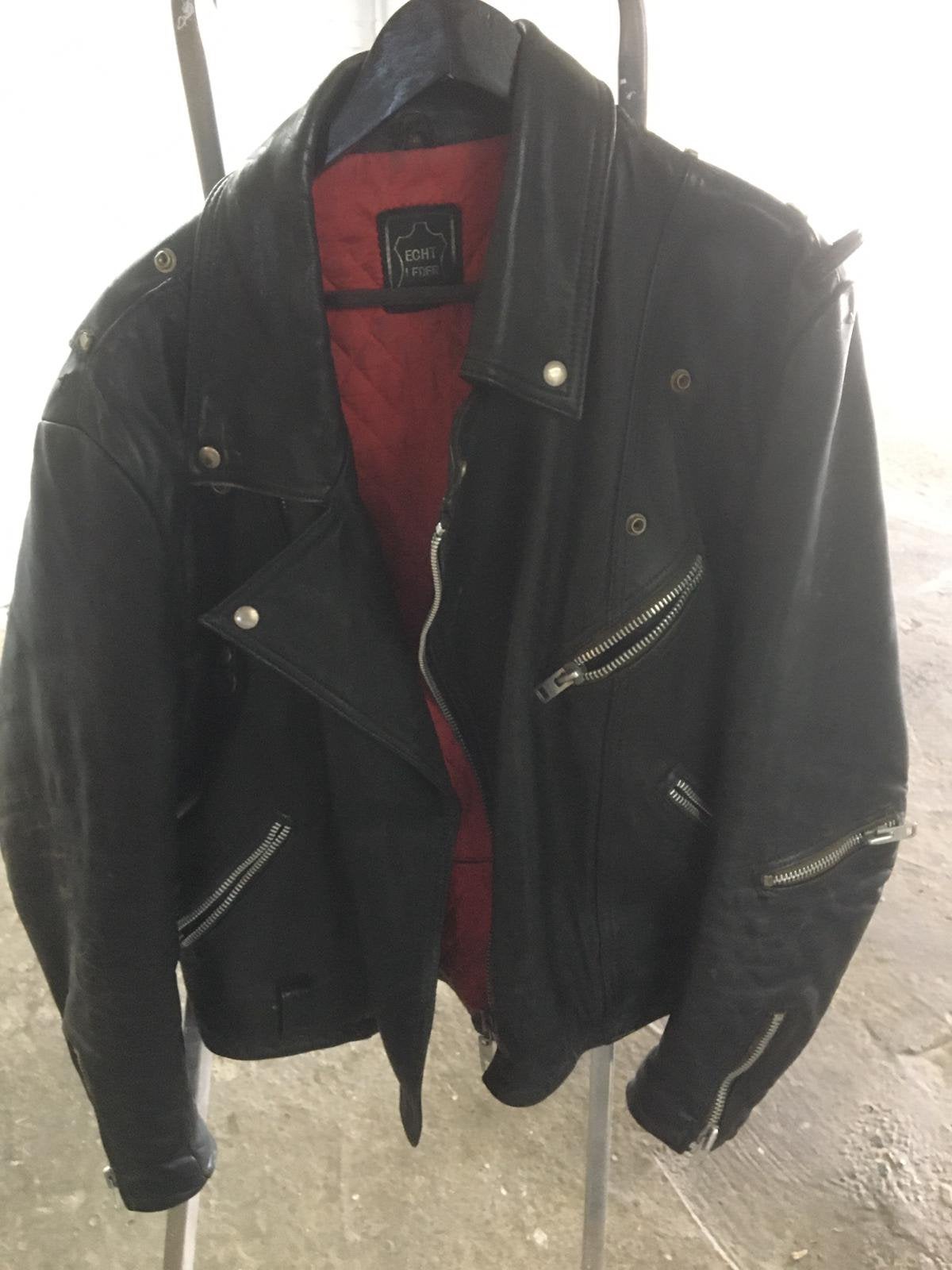 Vintage leren jas maat L, Ophalen of Verzenden, Tweedehands, Jas | leer