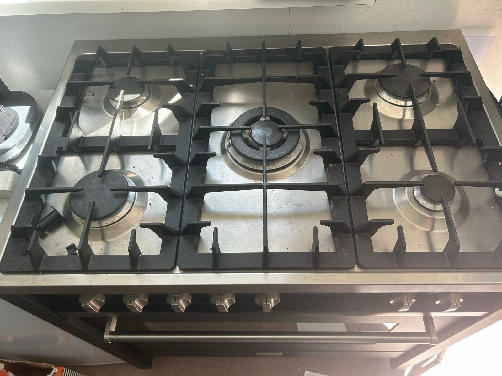 Pelgrim Gasfornuis met Oven - Zwart, 5 Kookzones, Witgoed en Apparatuur, Ophalen, Gebruikt, 60 cm of meer, Gas
