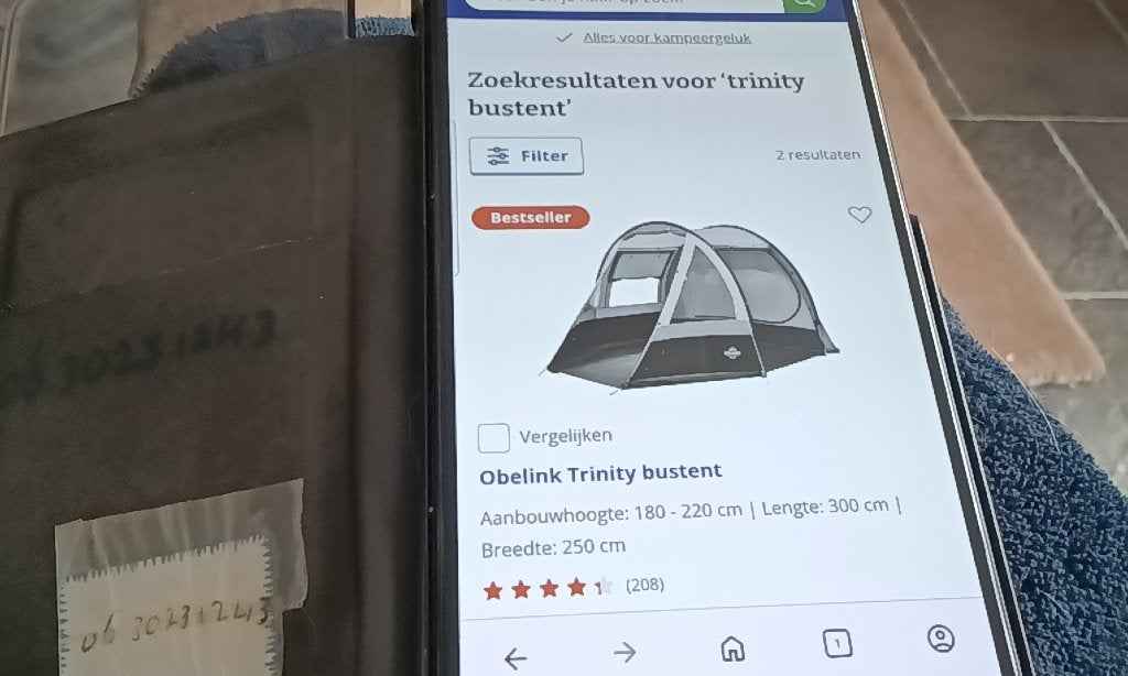Bustent, Ophalen, Nieuw, Tot en met 2