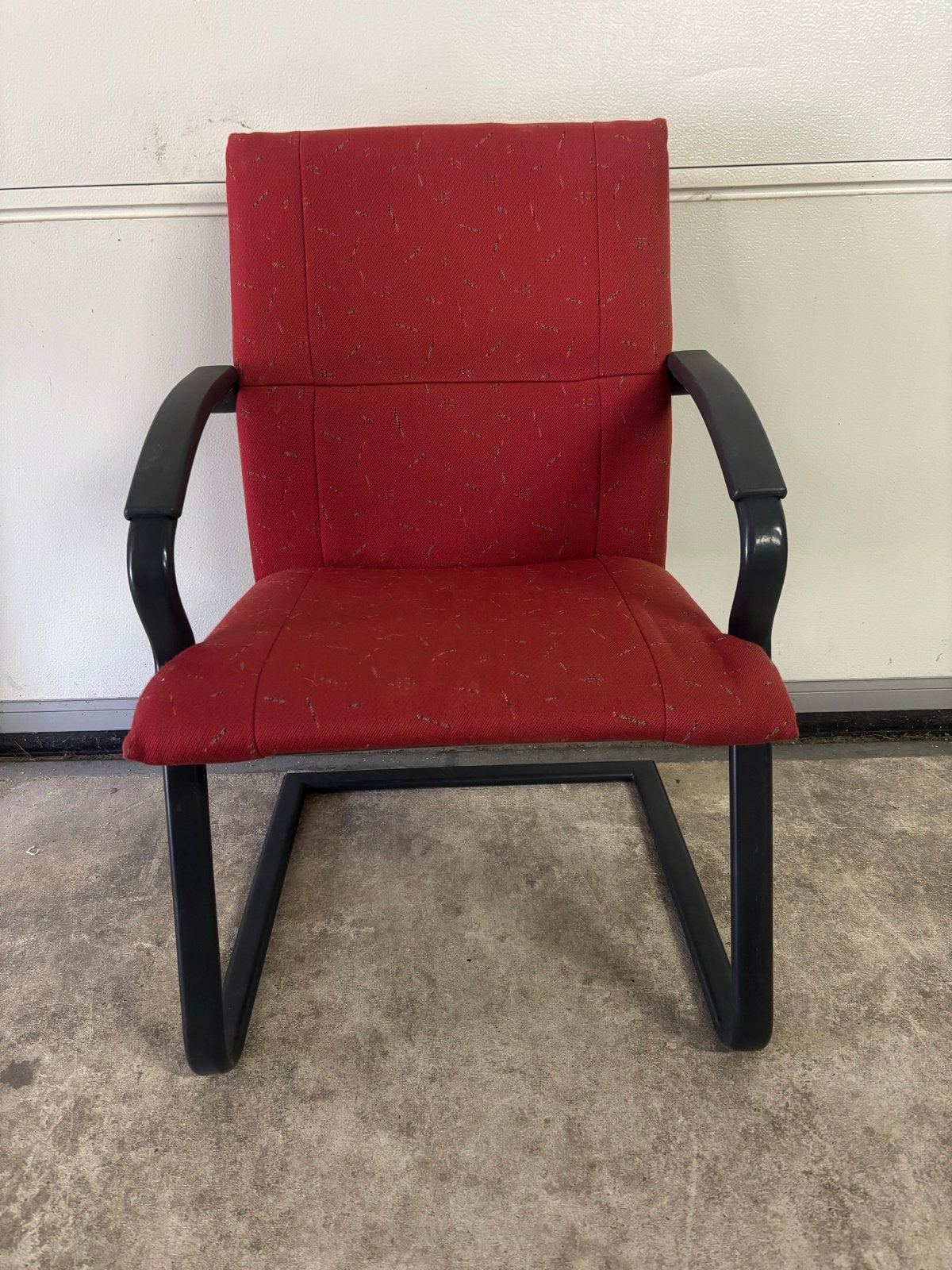 8 Grammer vergaderstoel - Rood, comfortabel en duurzaam, Gebruikt, Ophalen of Verzenden, Stof, Vijf, Zes of meer stoelen