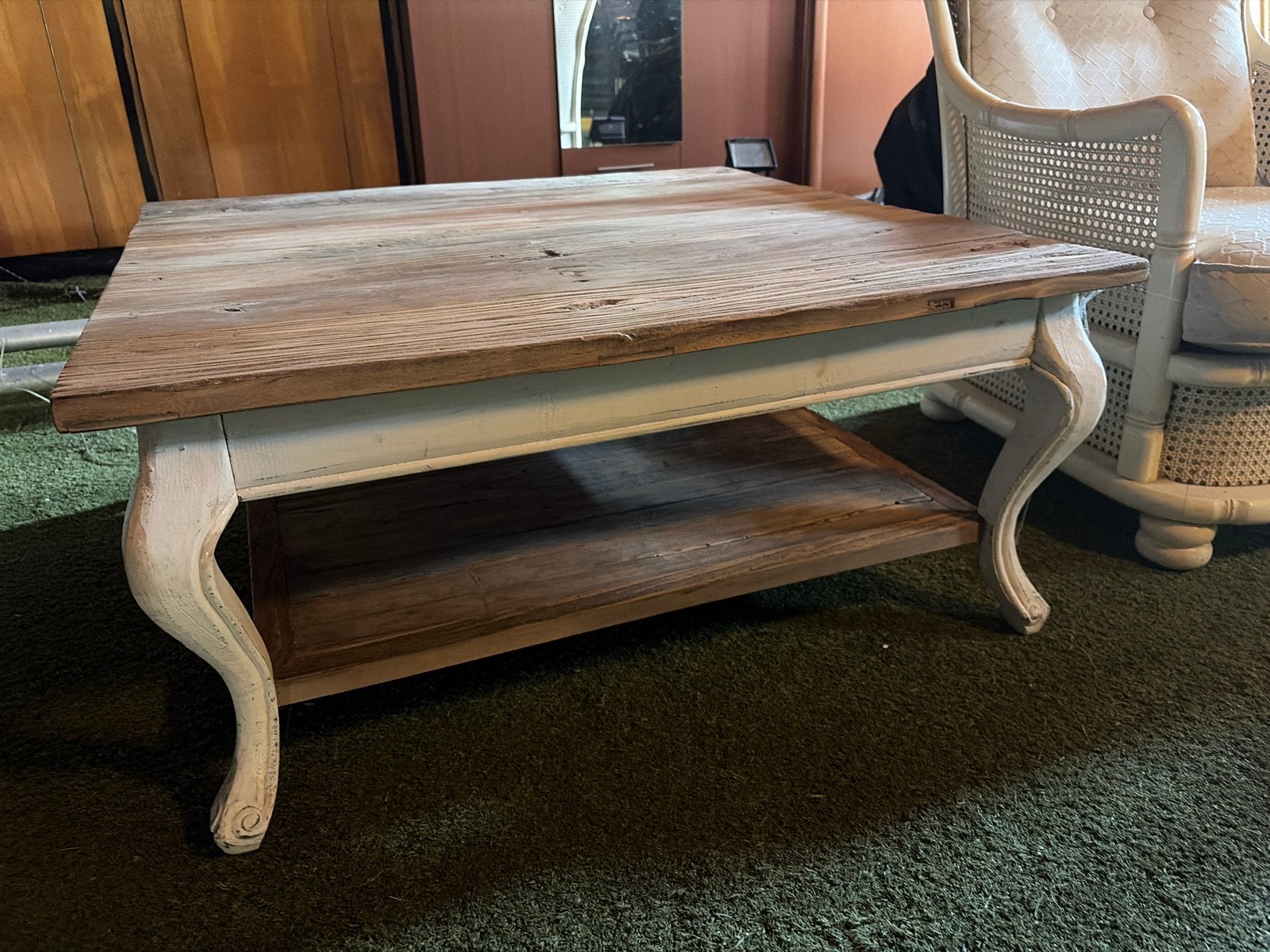 Riviera Madison salontafel 90x90x41 cm, Gebruikt, Vierkant, 5 – 50, Overige houtsoorten