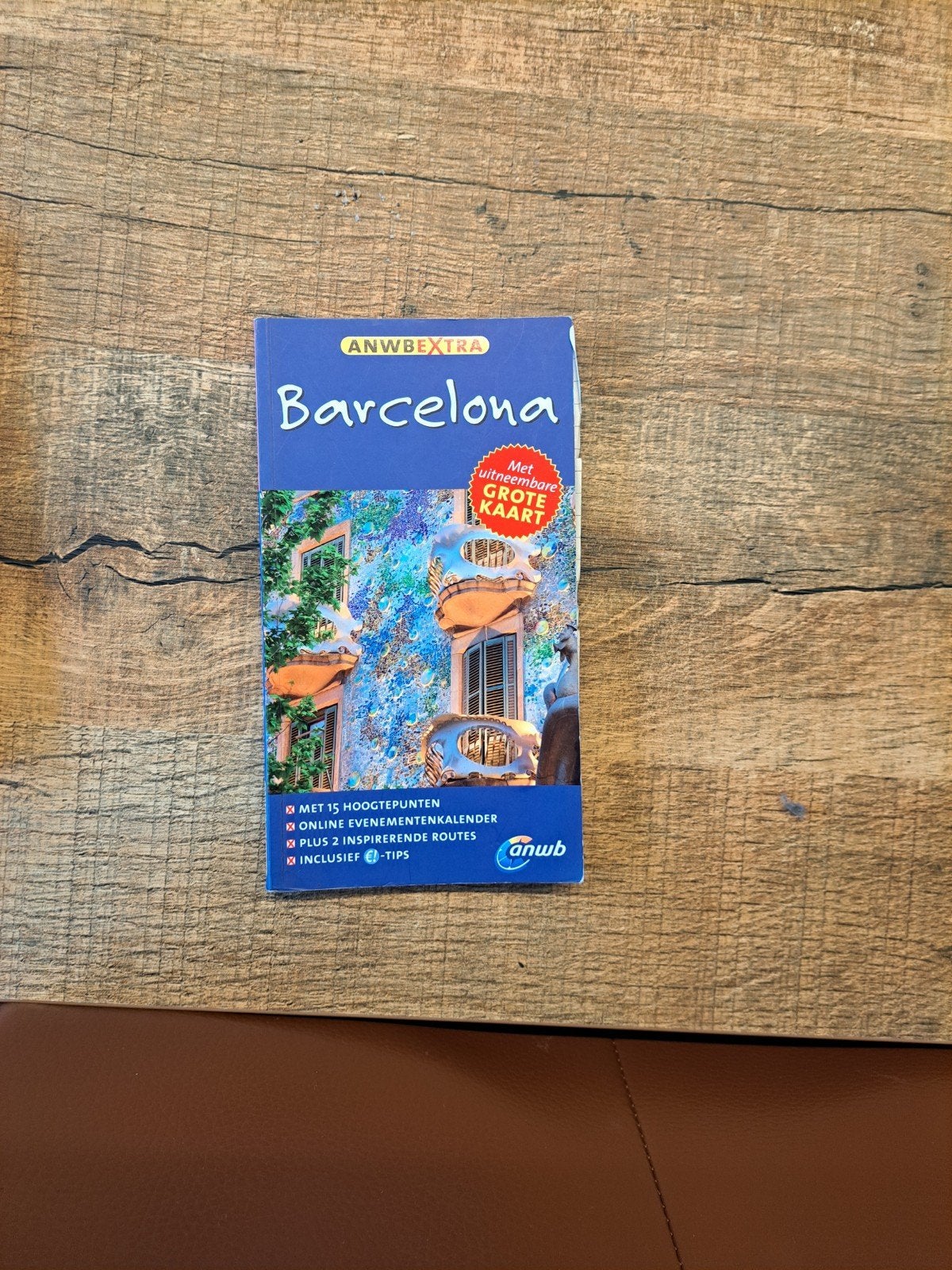 ANWB Extra Reisgids Barcelona met uitneembare kaart, Ophalen of Verzenden