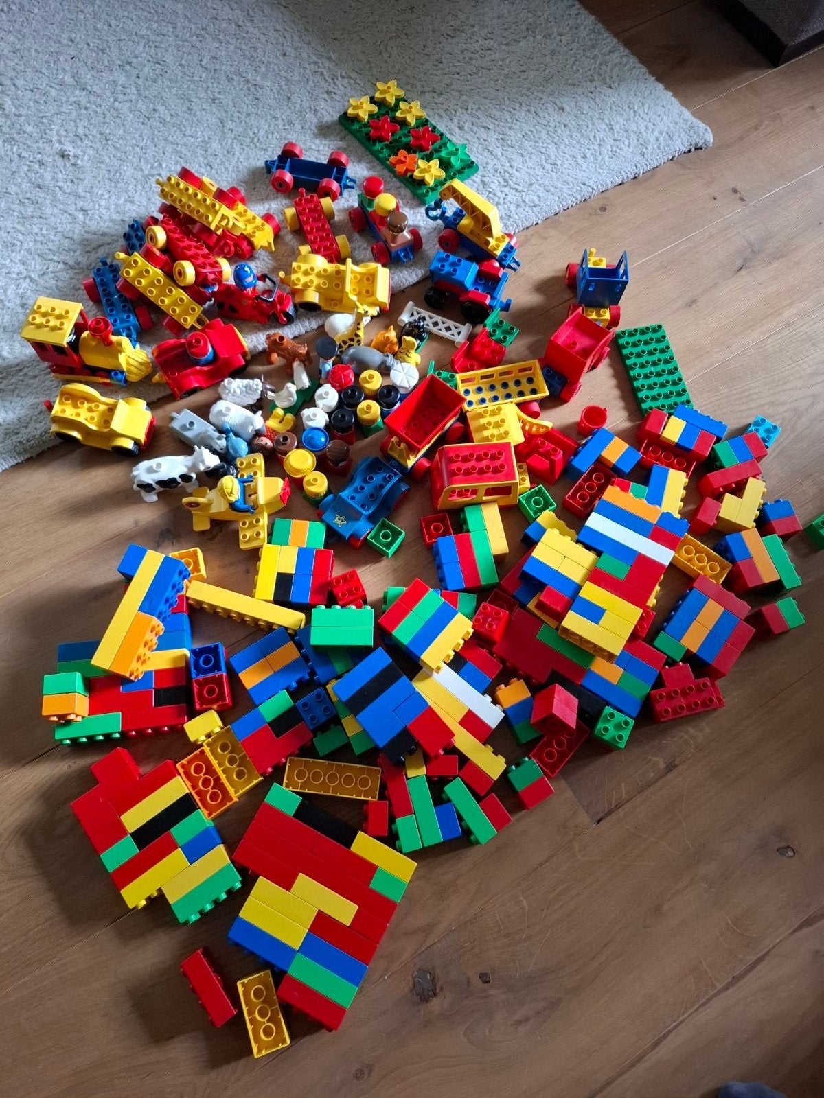 Groot pakket LEGO Duplo met grondplaten, Ophalen of Verzenden, Gebruikt, Overige merken