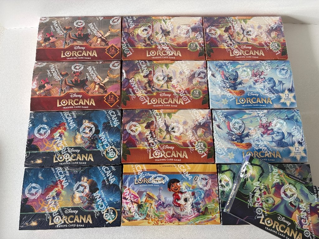Disney Lorcana 13 boosterboxen + Enchanted & kaarten EN, Ophalen, Nieuw, Boosterbox, Foil