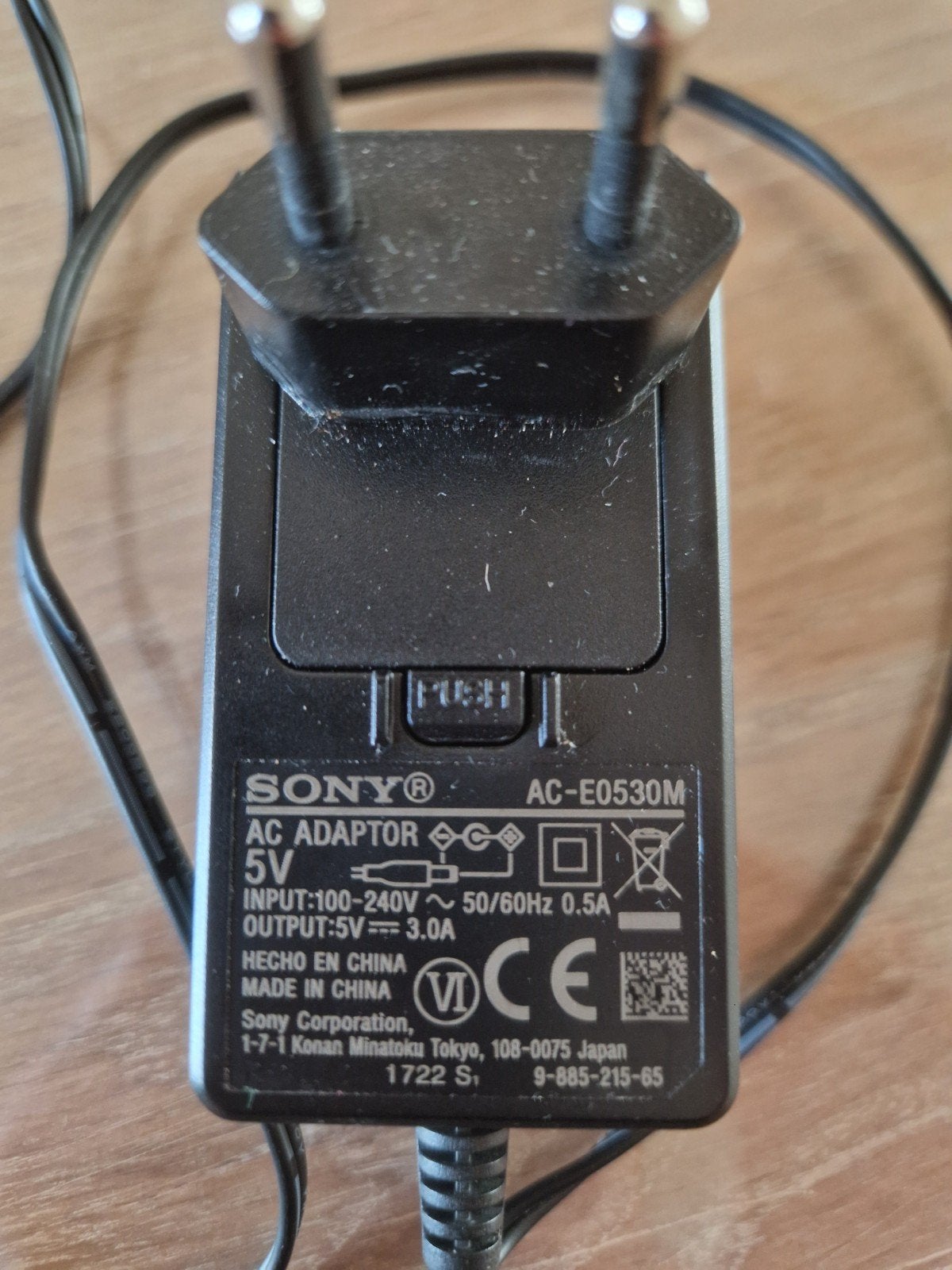 Sony AC Adapter AC-E0530M 5V 3.0A, Ophalen of Verzenden