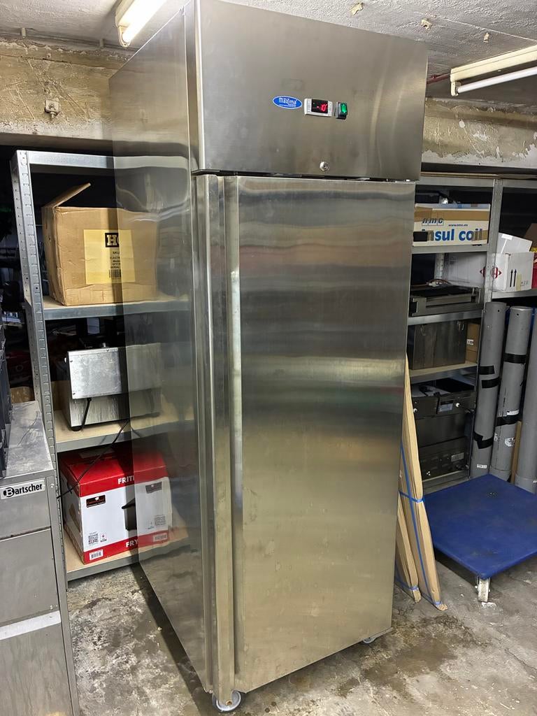 Maxima Kitchen Vrieskast 600L op wielen - RVS Professioneel, Witgoed en Apparatuur, Koelkasten en IJskasten, Ophalen, 200 liter of meer