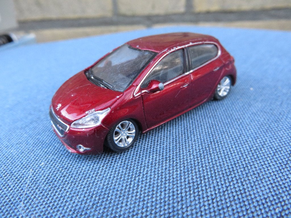 Norev Minijet Peugeot 208 rood, Ophalen of Verzenden, Gebruikt, Auto