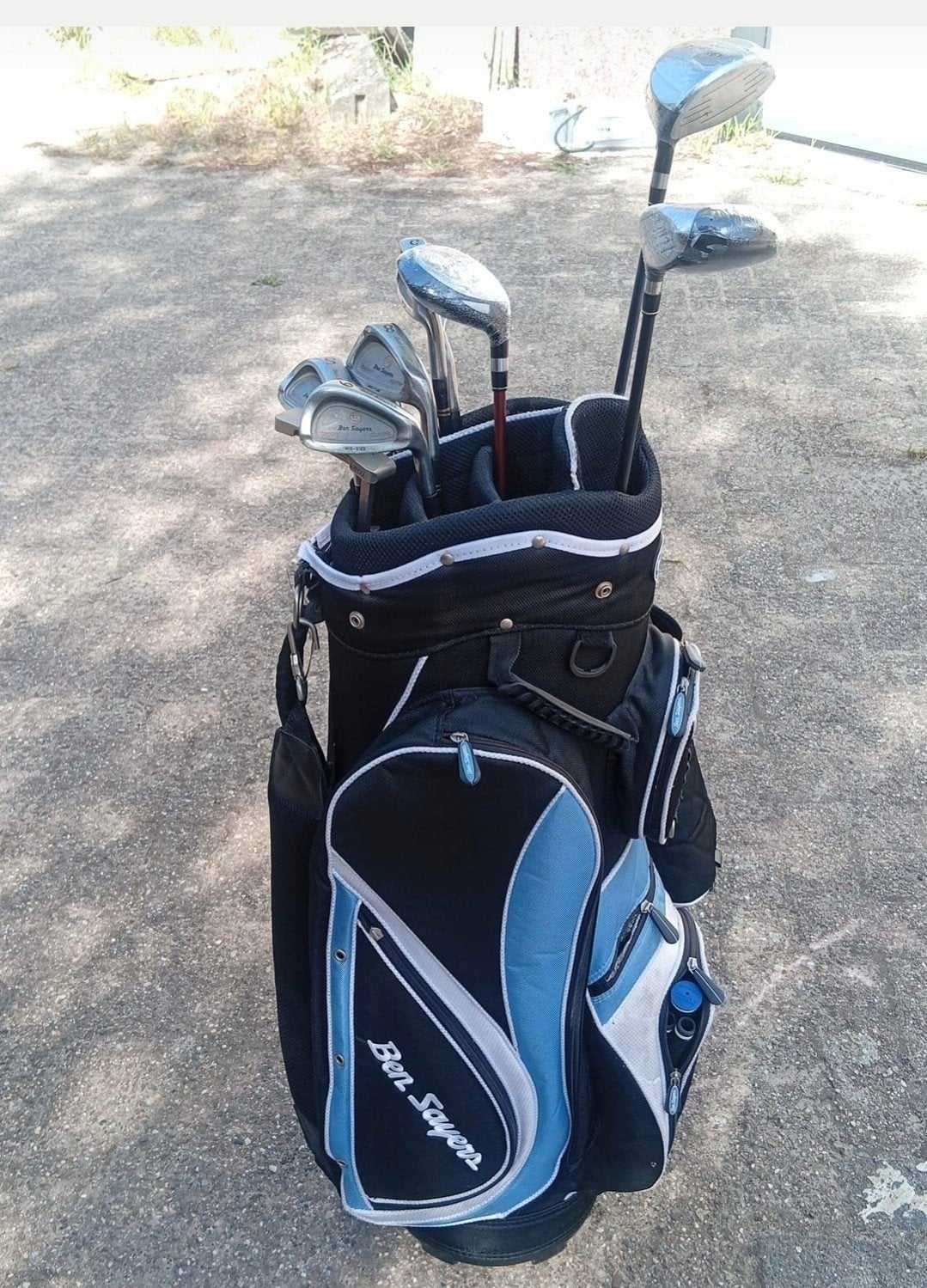 Heren golfset Ben Sayers flat lie met golftas, Ophalen of Verzenden, Gebruikt, Set