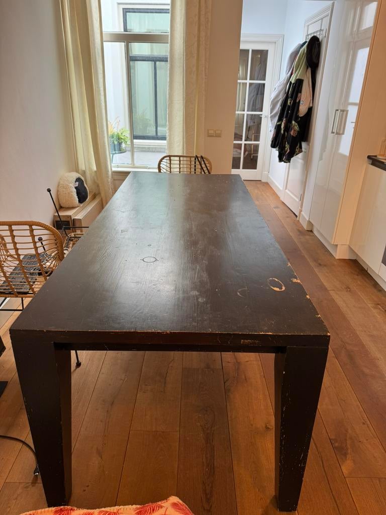Dining table, Huis en Inrichting, Tafels | Eettafels, Ophalen, Gebruikt, Eikenhout, 200 cm of meer