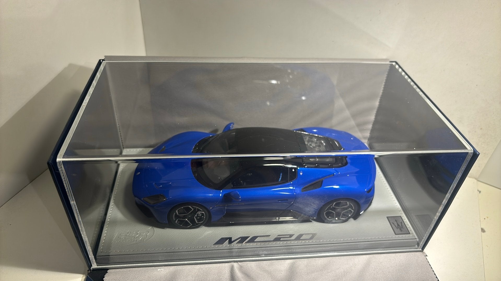 Maserati mc20 bleu BBR 1.18, Ophalen of Verzenden, A, A, A