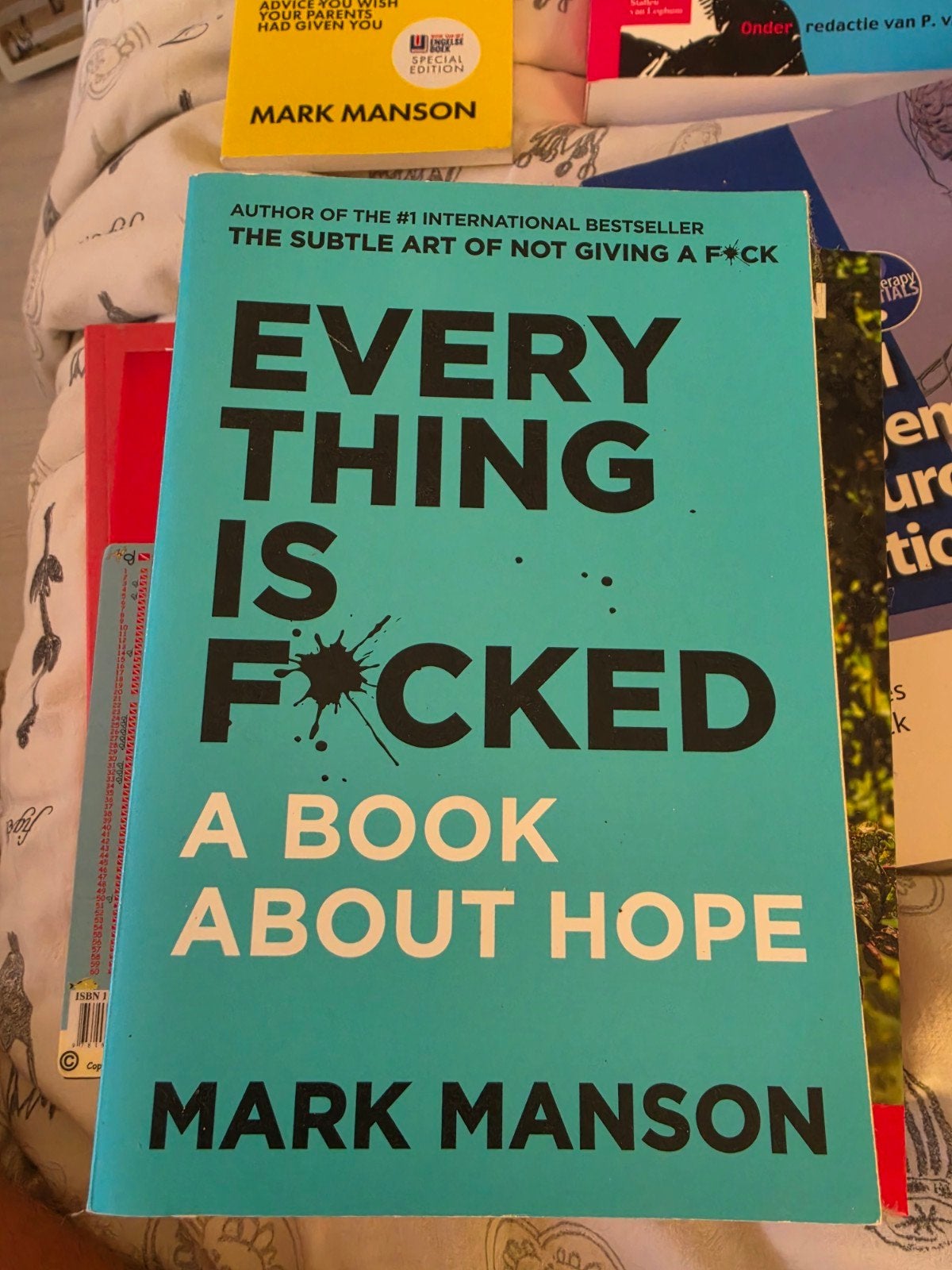 Everything is F*cked - A Book About Hope - Mark Manson, Boeken, Literatuur, Zo goed als nieuw, Wereld overig, Ophalen of Verzenden