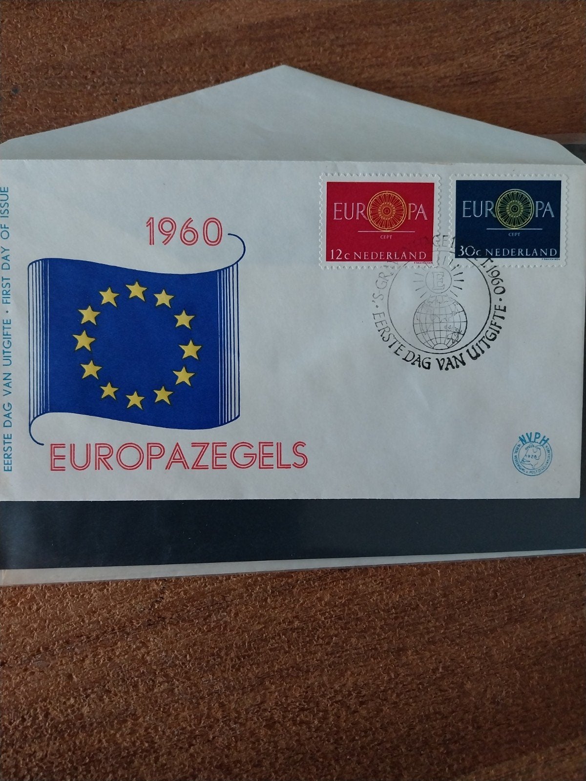 Nederlandse Blanco FDC E45 Europa uit 1960 CW 19,00., Ophalen of Verzenden, Nederland