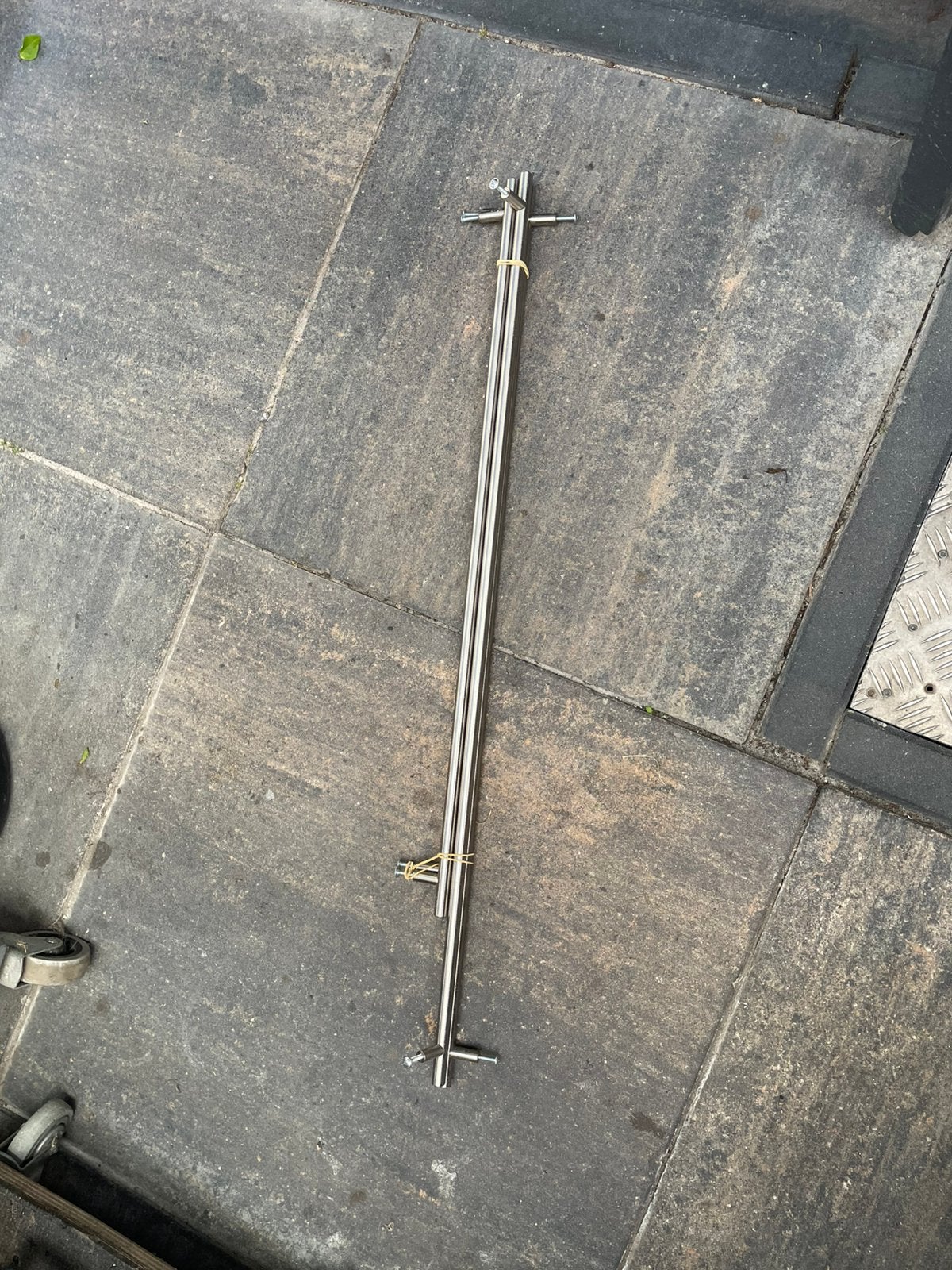 Keuken of kast grepen RVS, Huis en Inrichting, Ophalen, Gebruikt, Zilver, Minder dan 100 cm