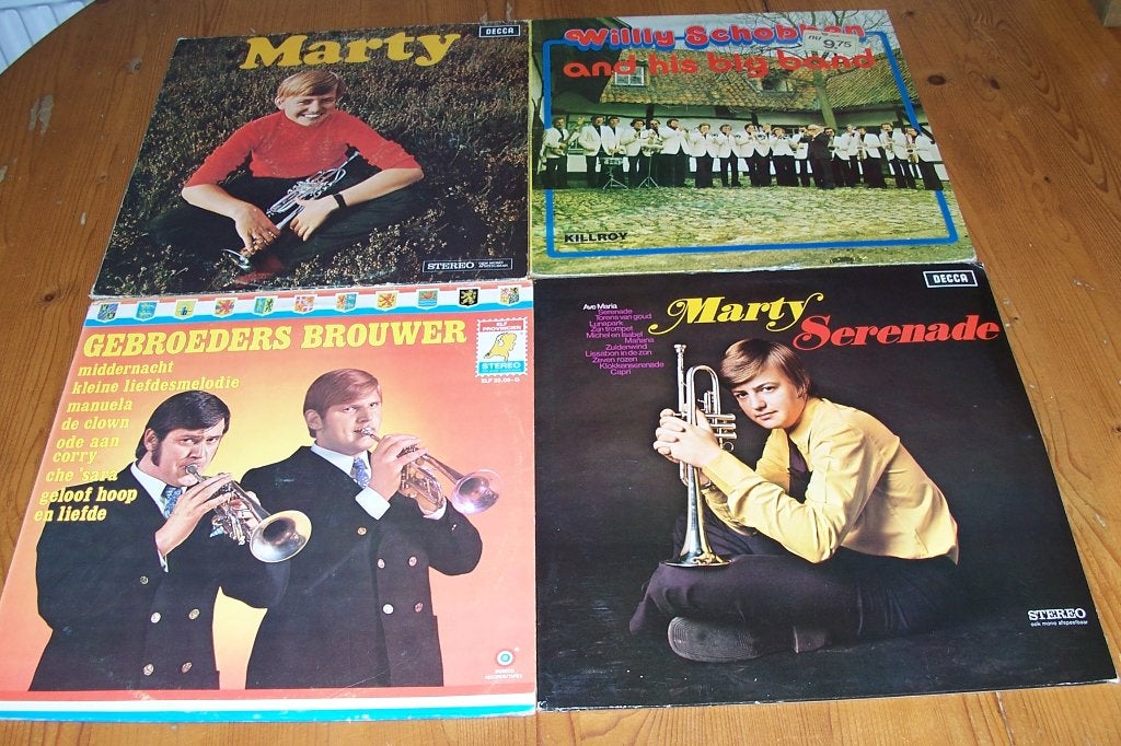 8 lp van trompet o.a. gebroeders brouwer-willy schobben, Cd's en Dvd's, LP, Gebruikt, Ophalen of Verzenden, Levenslied of Smartlap