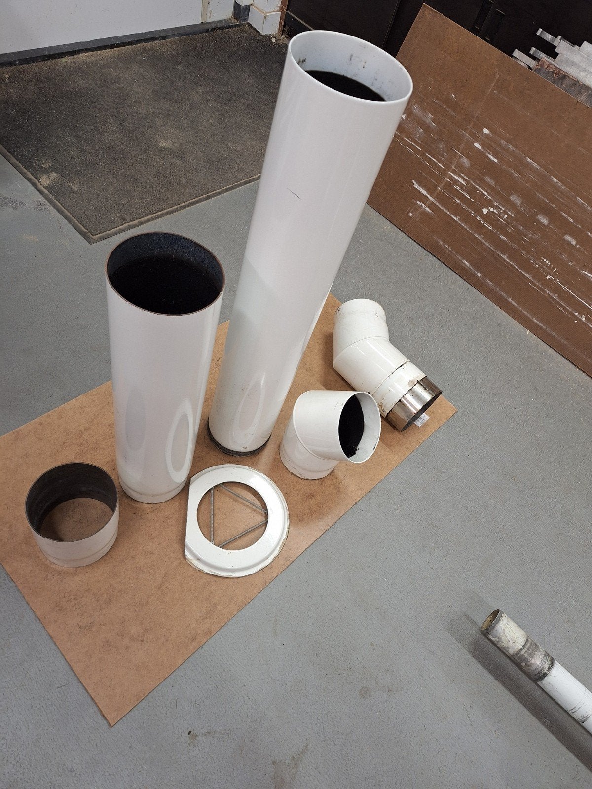 kachelpijp 150 mm diameter, Ophalen, Rvs, Minder dan 2 meter, 80 mm of meer
