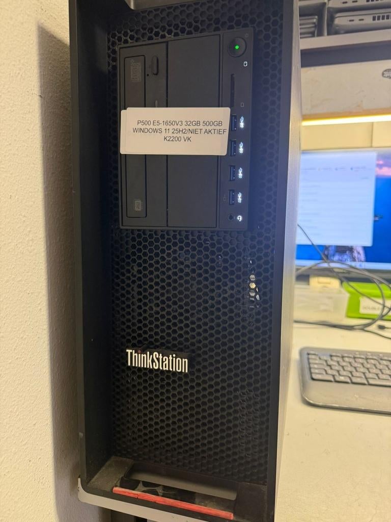 Lenovo ThinkStation P500 Xeon E5- 1650v3  32GB RAM  K2200, Computers en Software, Desktop Pc's, Gebruikt, 32 GB, Intel Xeon, Lenovo.