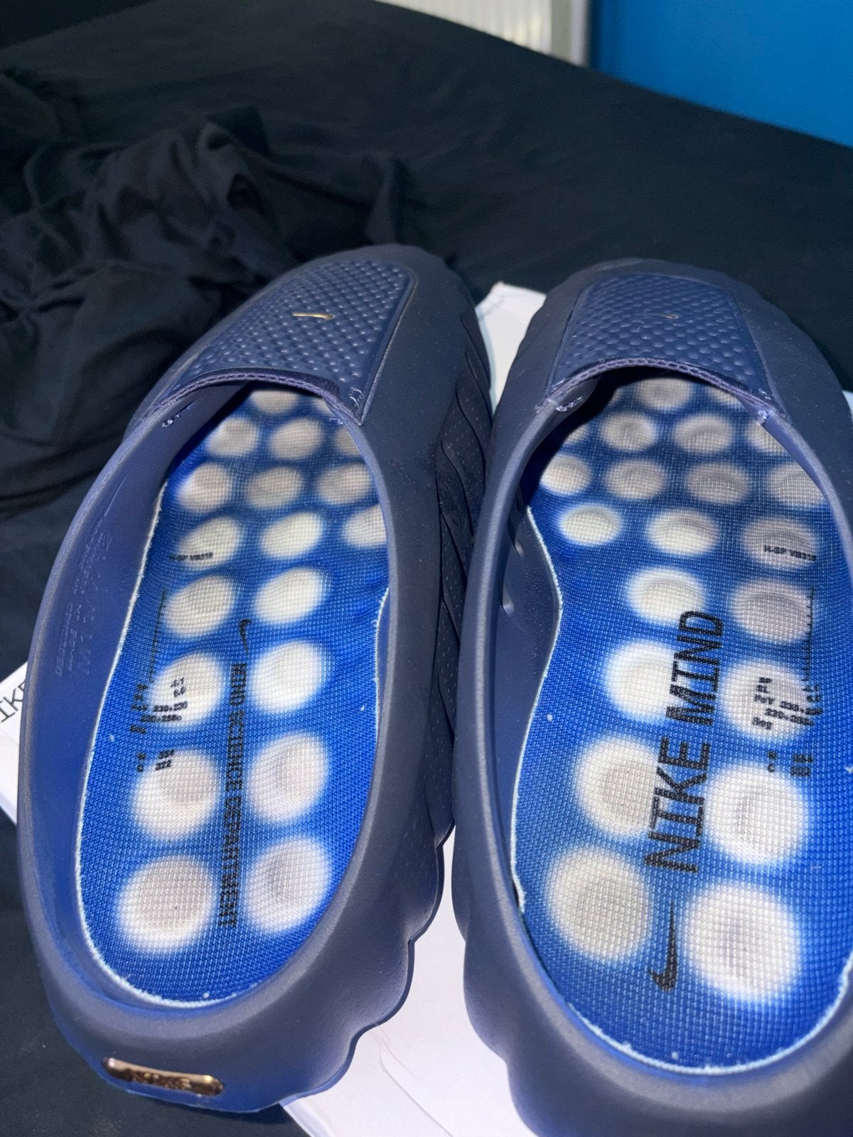 Originele Nike Mind Slippers Maat 44 - Nieuw, Ophalen of Verzenden, Nieuw, Blauw, Slippers