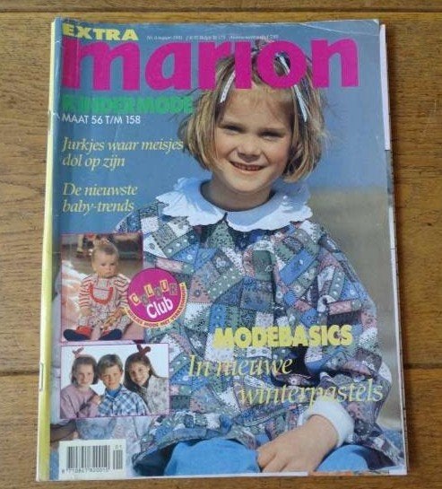 Marion kindermode nr. 4 najaar 1991 maat 56 t/m 158 ook baby, Verzenden, Zo goed als nieuw, Kind, Overige merken