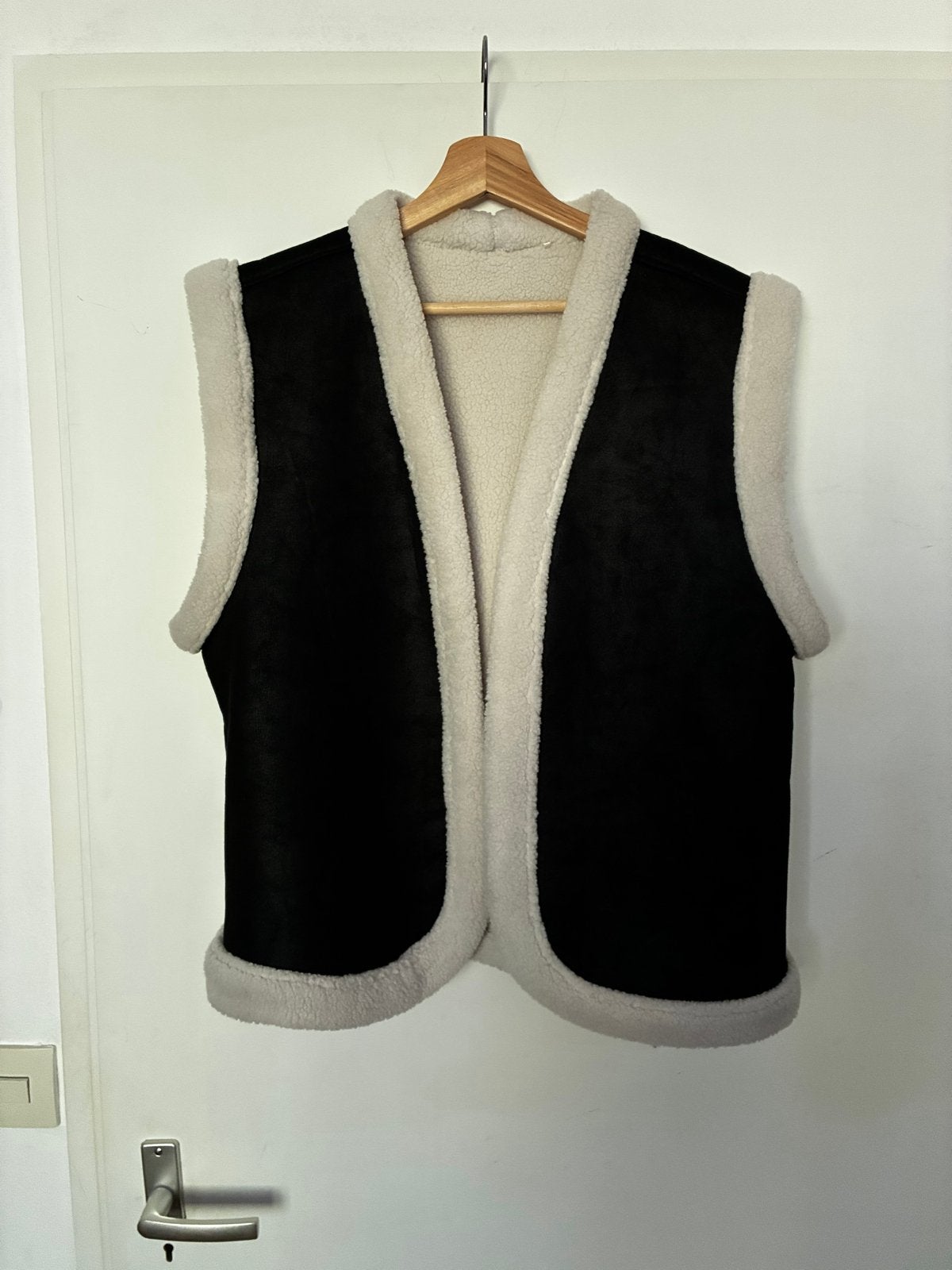 Nukus Zwart/Beige Sherpa Vest - Maat XL, Ophalen of Verzenden, Zo goed als nieuw, Maat 46/48 (XL) of groter, Zwart
