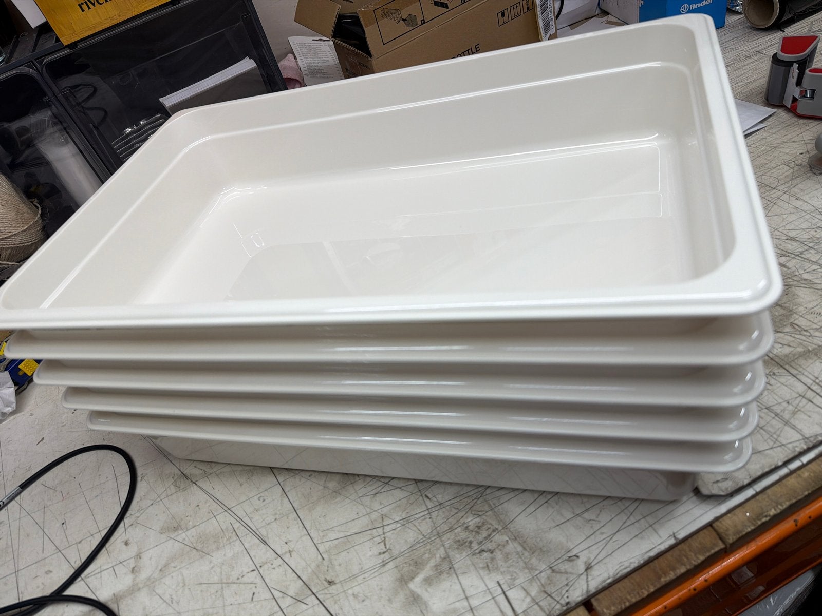 Cambro Food Pan 1/1x4" CW-WHITE - Horeca Voedselbakken, Ophalen of Verzenden