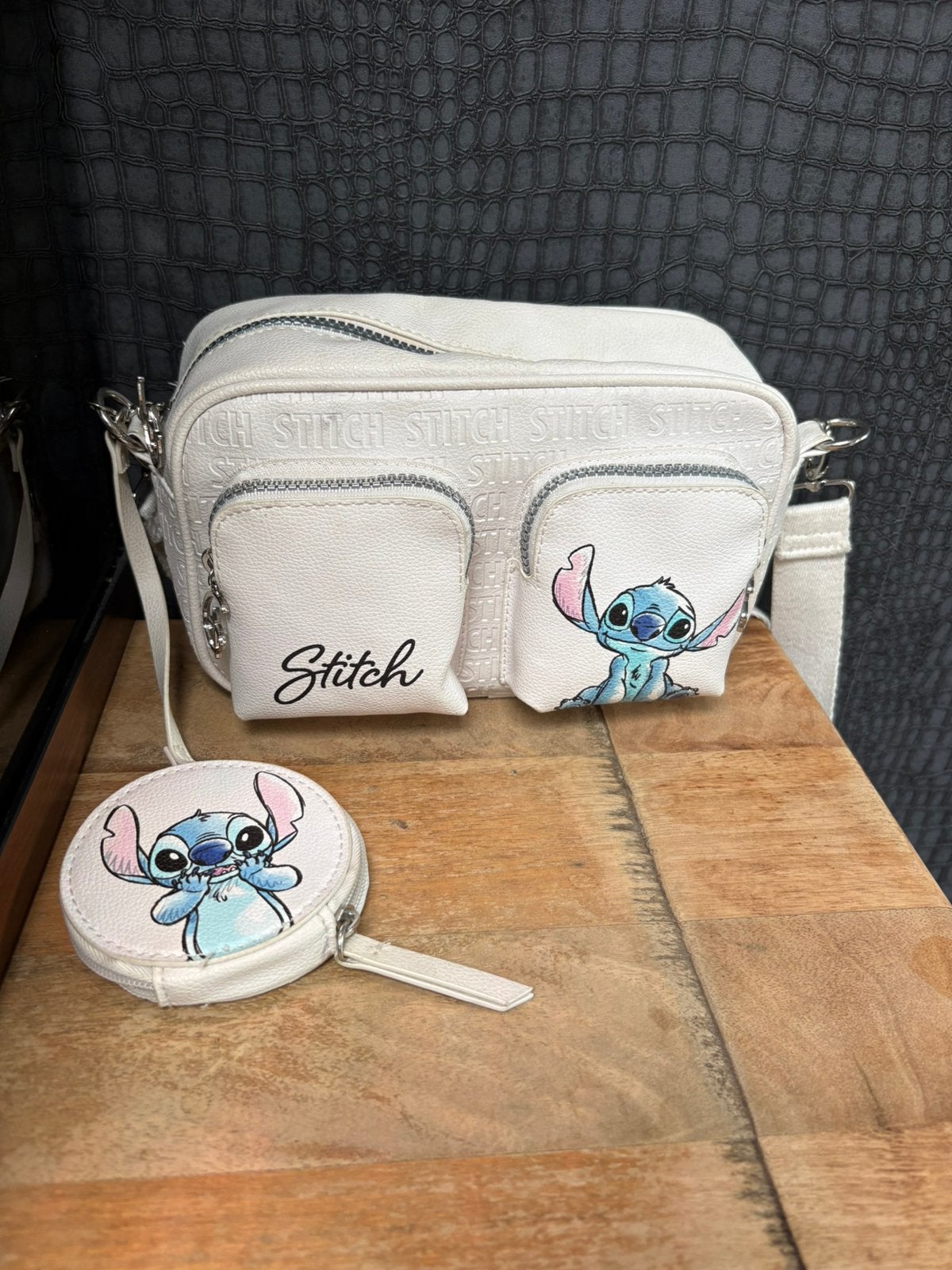 Tas en beursje van stitch, Sieraden, Tassen en Uiterlijk, Ophalen of Verzenden, Gebruikt, Beige, Meisje