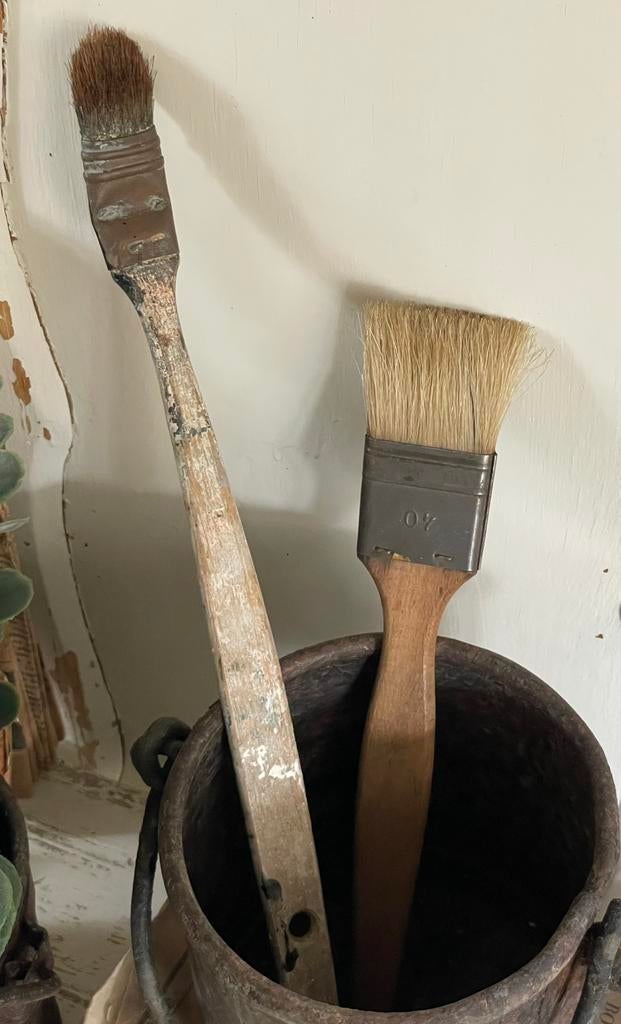 Brocante oude kwast / kwasten, Ophalen of Verzenden