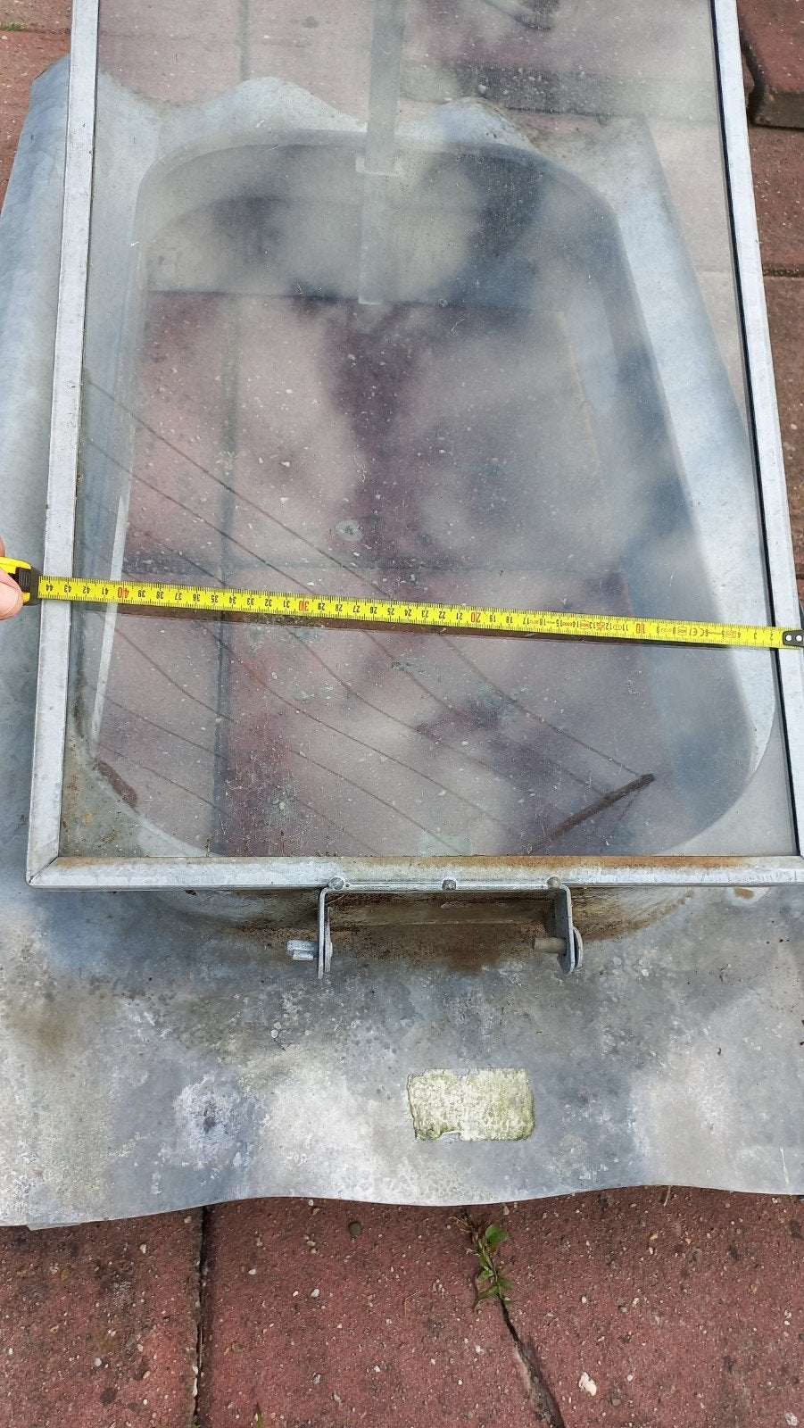 Dakraam zink 80x44cm, Ophalen, Gebruikt, Minder dan 80 cm, 80 tot 120 cm