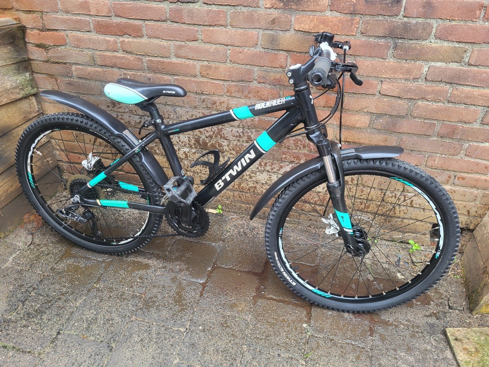 24inch Btwin Rockrider 700 schijfrem-18speed-etc 7-11jr, Ophalen, Btwin Rockrider, Gebruikt, 24 inch