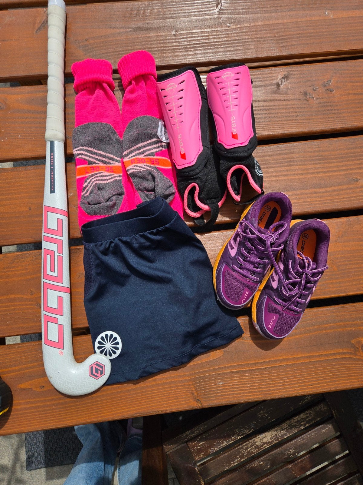 Complete hockey set: stick, schoenen & meer!, Sport en Fitness, Ophalen, Stick