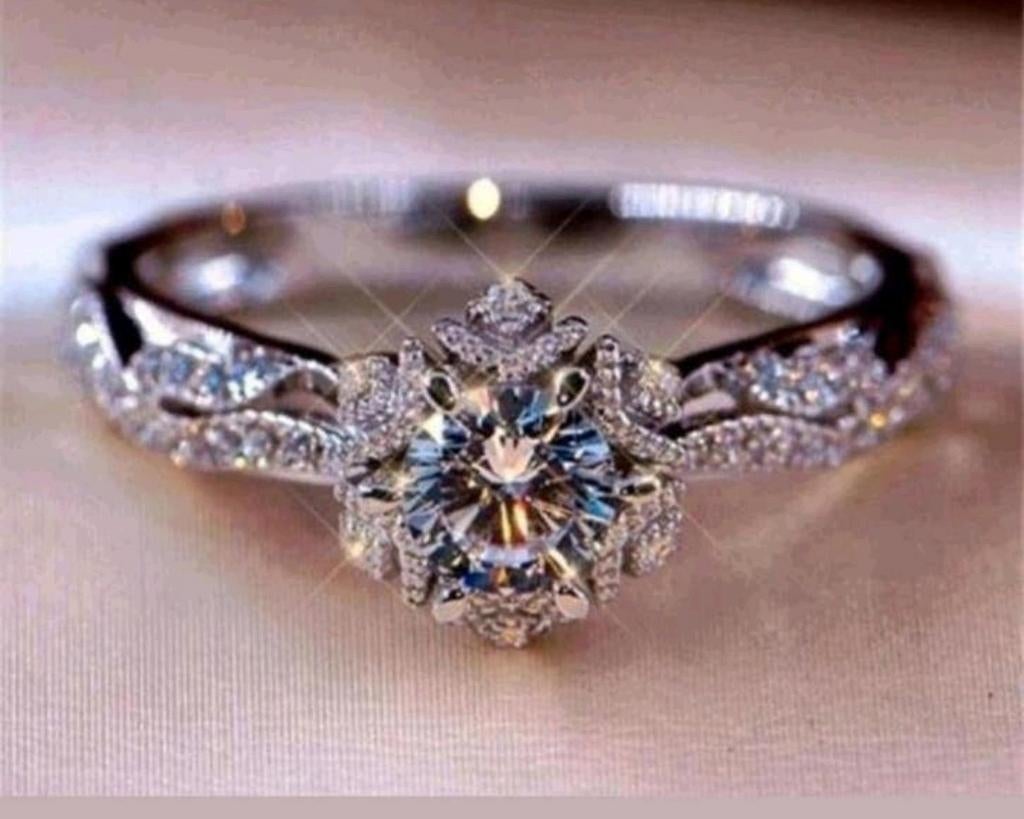 Ring Swarovski maat 15, Verzenden, Nieuw, Zilver