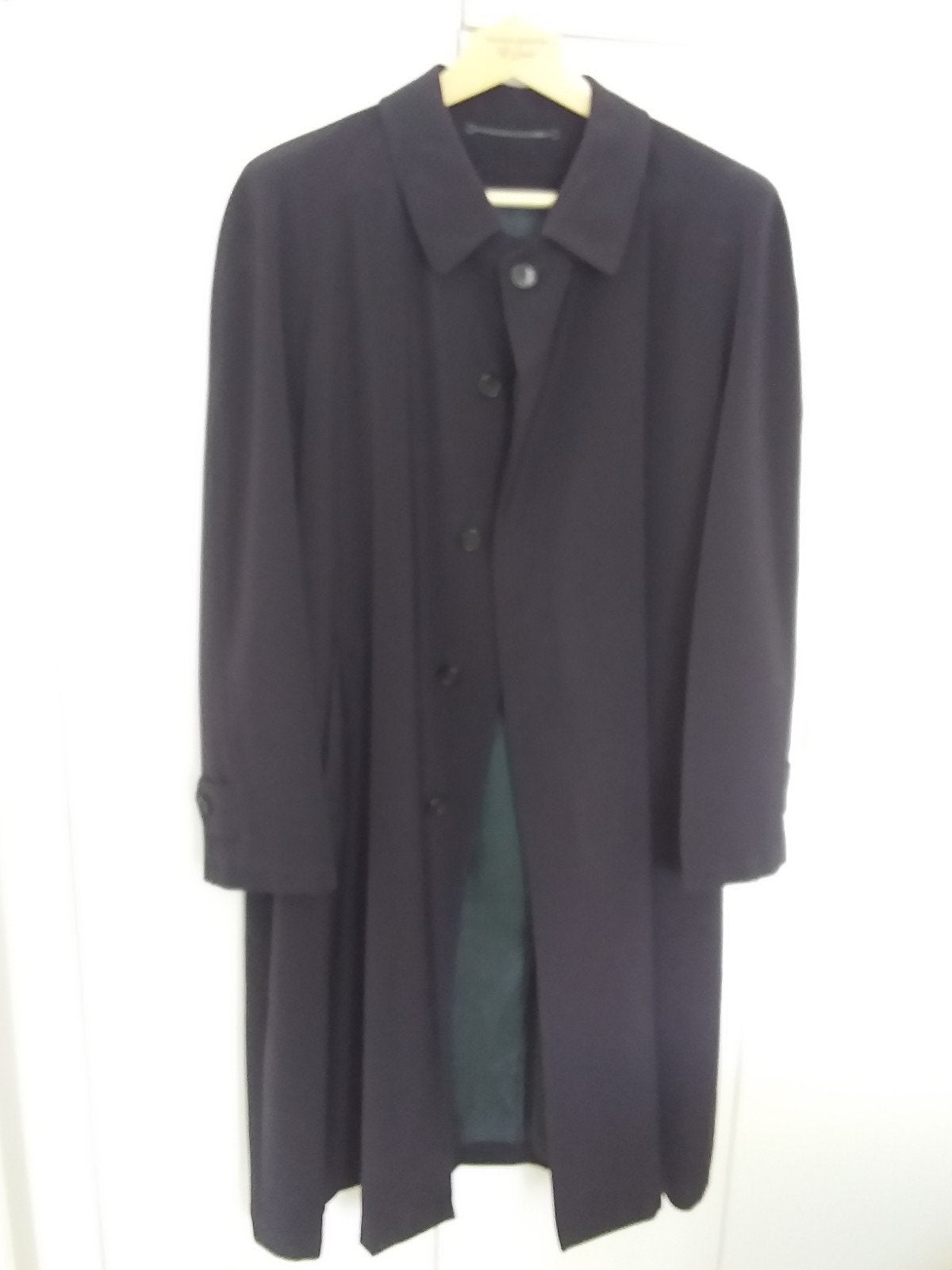 Prachtige gabardine herenjas, z.g.a.n. - Maat 58-60, Zwart, Amadeus Fashion, Maat 56/58 (XL), Ophalen of Verzenden