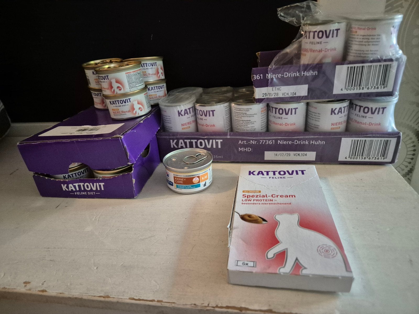 Kattovit kattenvoer nieren/renal (o.a. mousse, drink, snack), Ophalen, Kat
