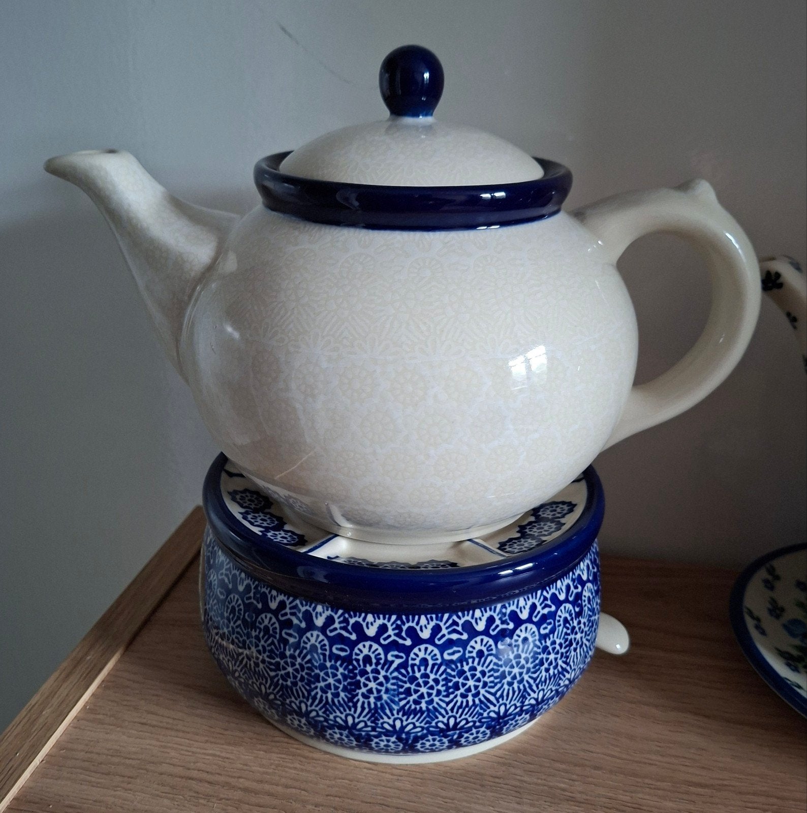 Bunzlau Castle theepot en theelicht. 1300 ml, ., Keramiek, Overige typen, Ophalen of Verzenden