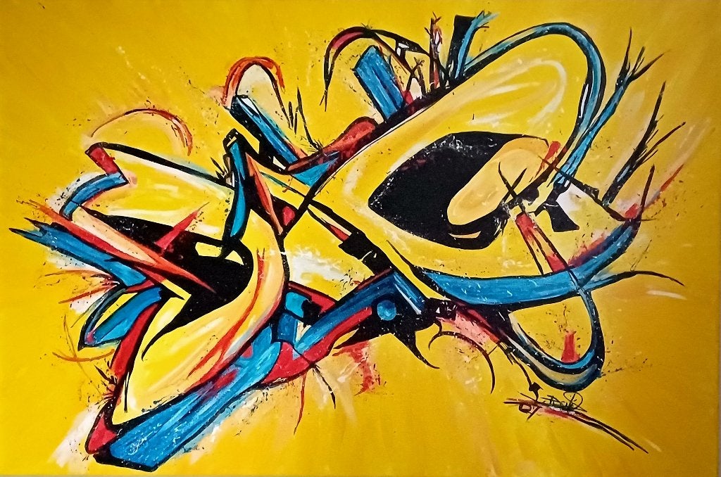 GROOT CANVAS VAN ARTSTREET EN HERMAN BROOD STIJL, Huis en Inrichting, Woonaccessoires | Schilderijen, Tekeningen en Foto's, Oorspronkelijke maker