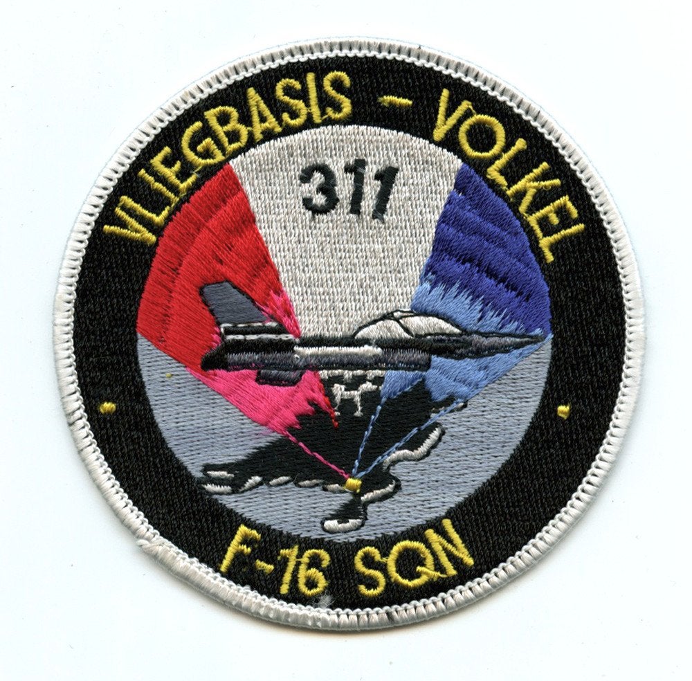 KLu luchtmacht patch 311 squadron F-16 Volkel NL, Ophalen of Verzenden, Luchtmacht, Nederland, Embleem of Badge