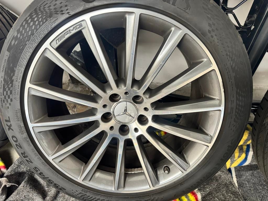 Zo goed als nieuwe Mercedes GLC velgen met banden 20 inch, Ophalen of Verzenden, Gebruikt, 20 inch, Banden en Velgen