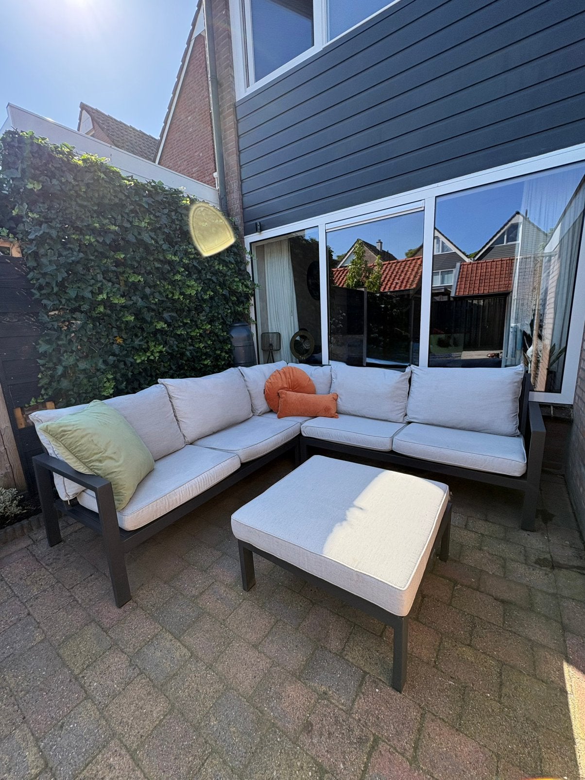 Prachtige Kees Smit hoekloungeset (4-delig) + regenhoes, Ophalen, Gebruikt, Aluminium