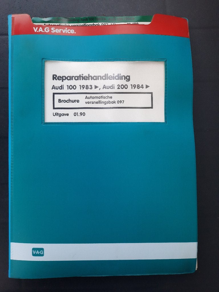 Audi 100 C3 type 44 dealer werkplaatsboek Automaatbak 097, Ophalen of Verzenden, Gelezen, Audi