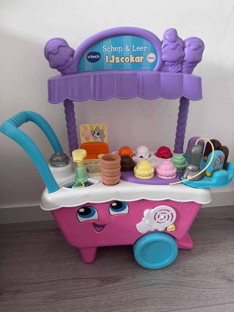 drinken VTech Schep & Leer IJscokar Deluxe, Ophalen, Zo goed als nieuw, 6 maanden tot 2 jaar