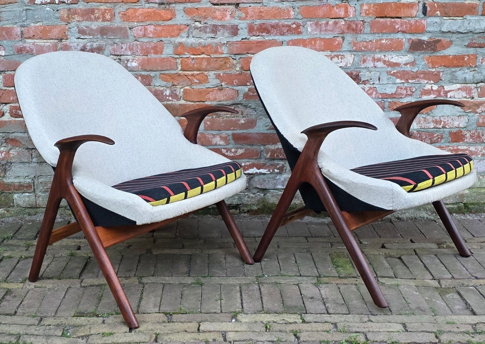 Twee vintage fauteuils. Scandinavisch design  Jaren 60, Ophalen, Scandinavisch design
