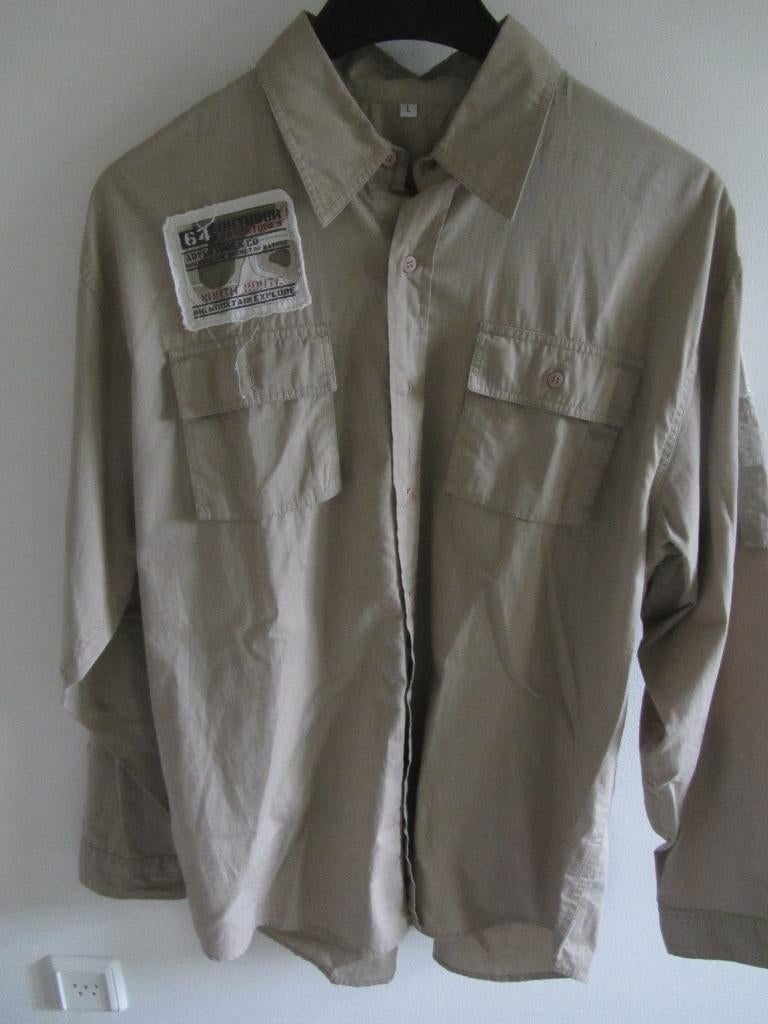 Beige damesblouse maat grote L  nieuw katoen, 64 outdoor adventures, Beige, Maat 46/48 (XL) of groter, Nieuw