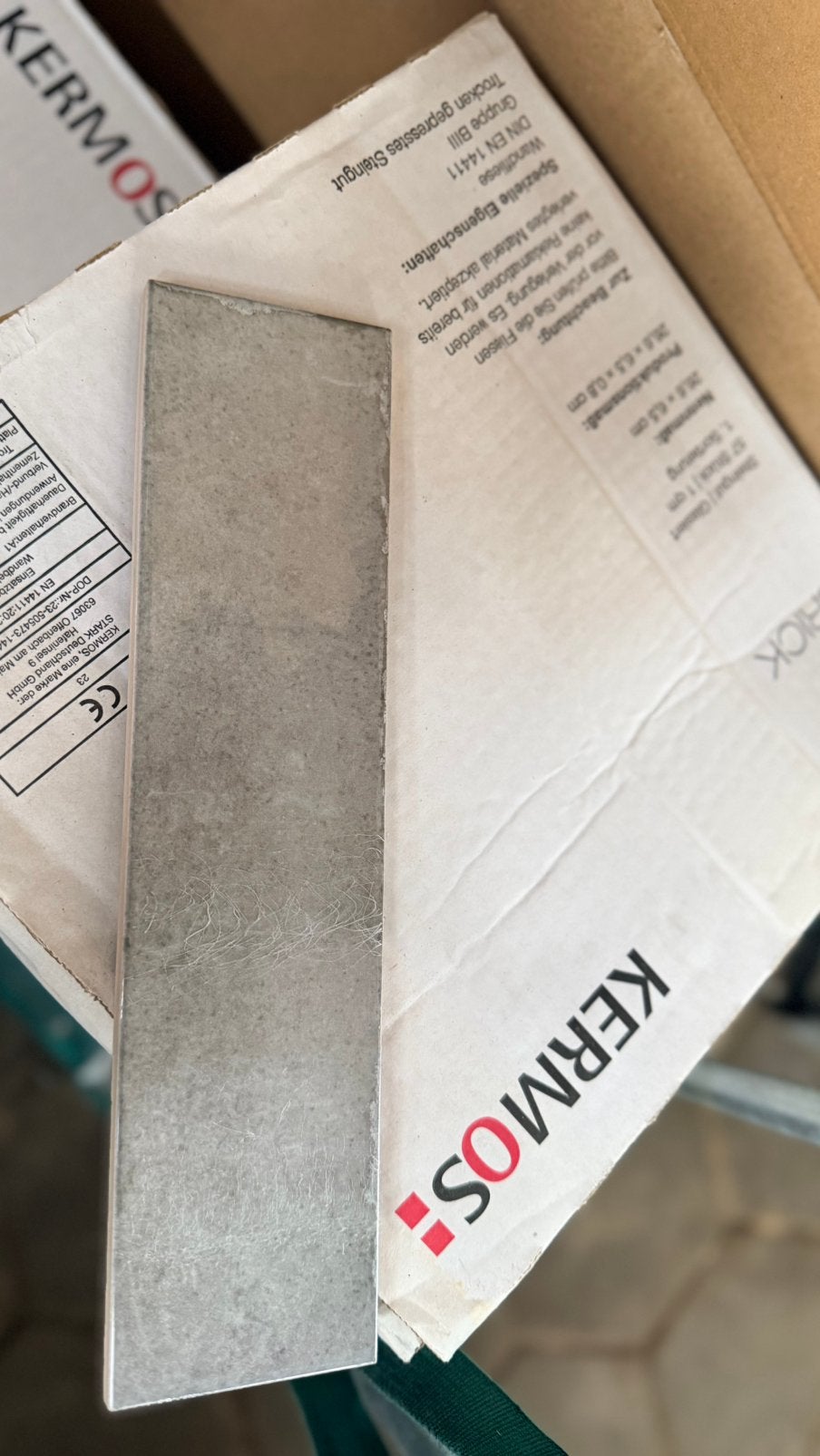 9 m² KERMOS Brick Steel Grey 6,5x26,6 glanzend – NIEUW, Doe-het-zelf en Verbouw, Ophalen, Nieuw, 20 tot 40 cm, Wandtegels