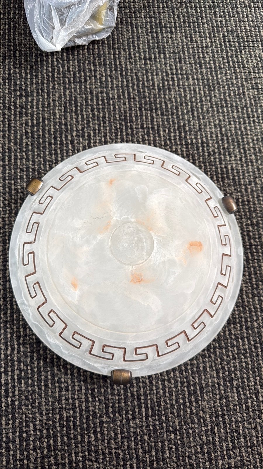 Plafondlamp, Ophalen, Zo goed als nieuw, Glas