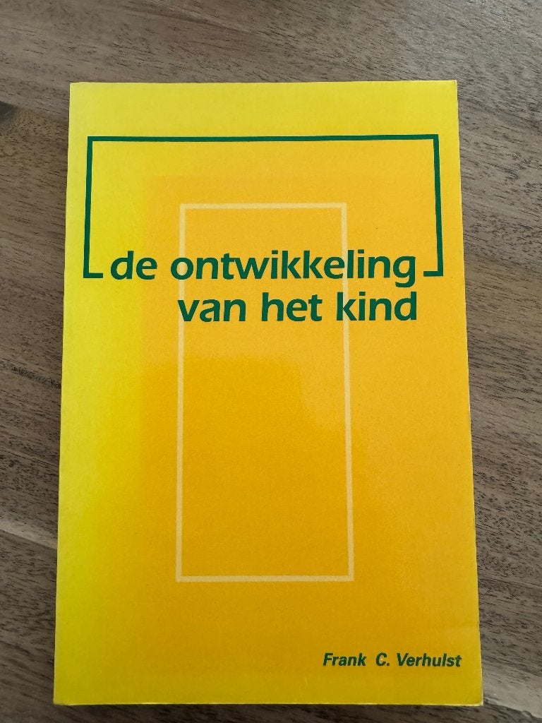 De ontwikkeling van het kind, Frank C. Verhulst, Zo goed als nieuw, Alpha, HBO