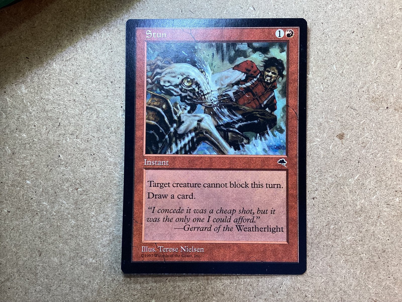 1x Stun (Excellent), Ophalen of Verzenden, Zo goed als nieuw, Losse kaart