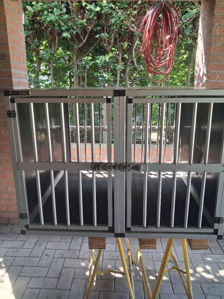 Hondenbench dubbel, Dieren en Toebehoren, Ophalen, Zo goed als nieuw