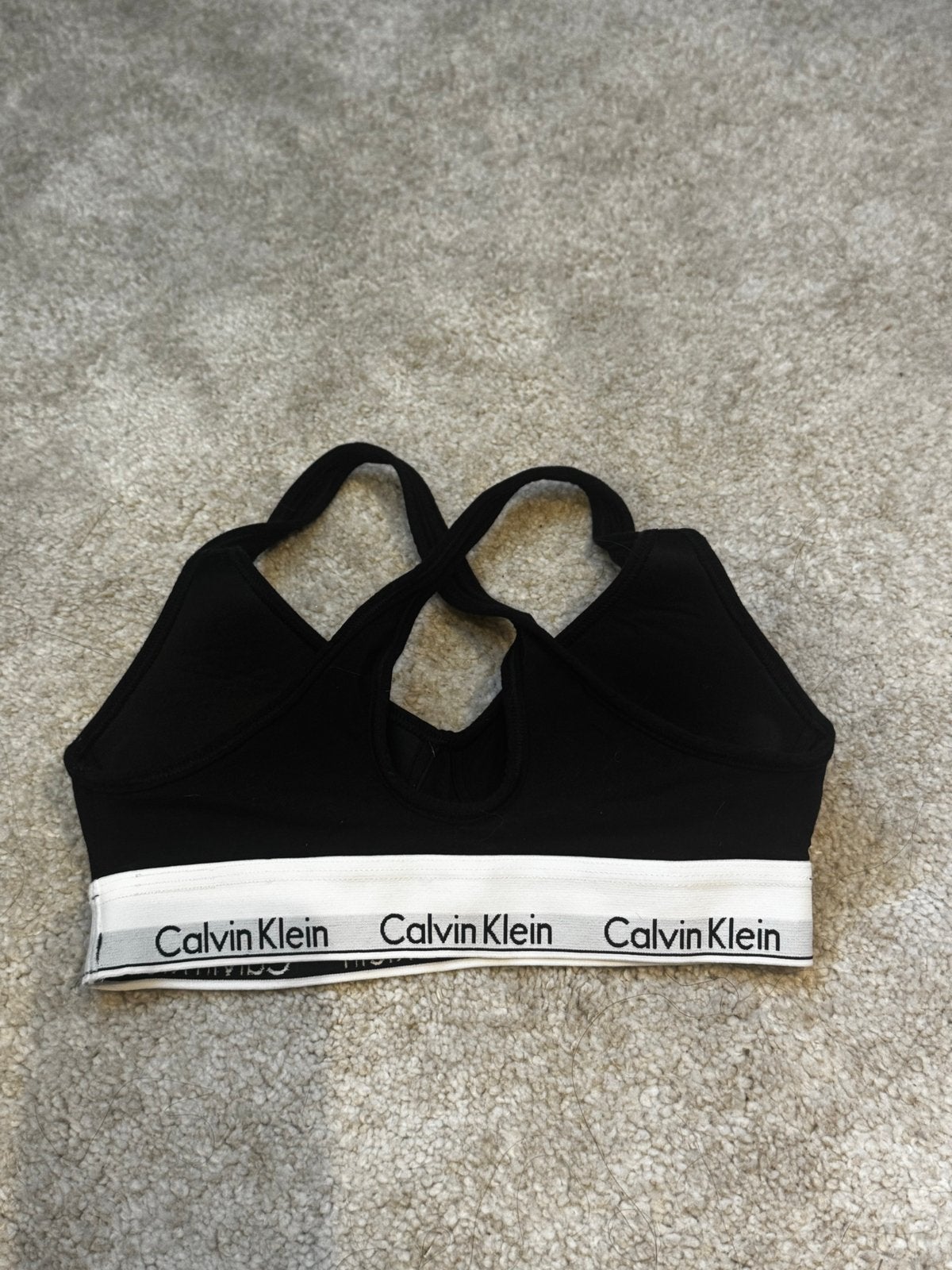 Calvin Klein Zwarte Bralette - Maat S, Verzenden, Zwart, BH
