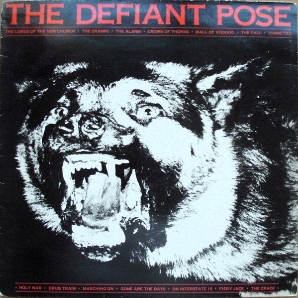 the defiant pose/v/a-punk/oi/new wave-oa,the cramps/the fall, LP, Gebruikt, Verzenden, Punk Rock
