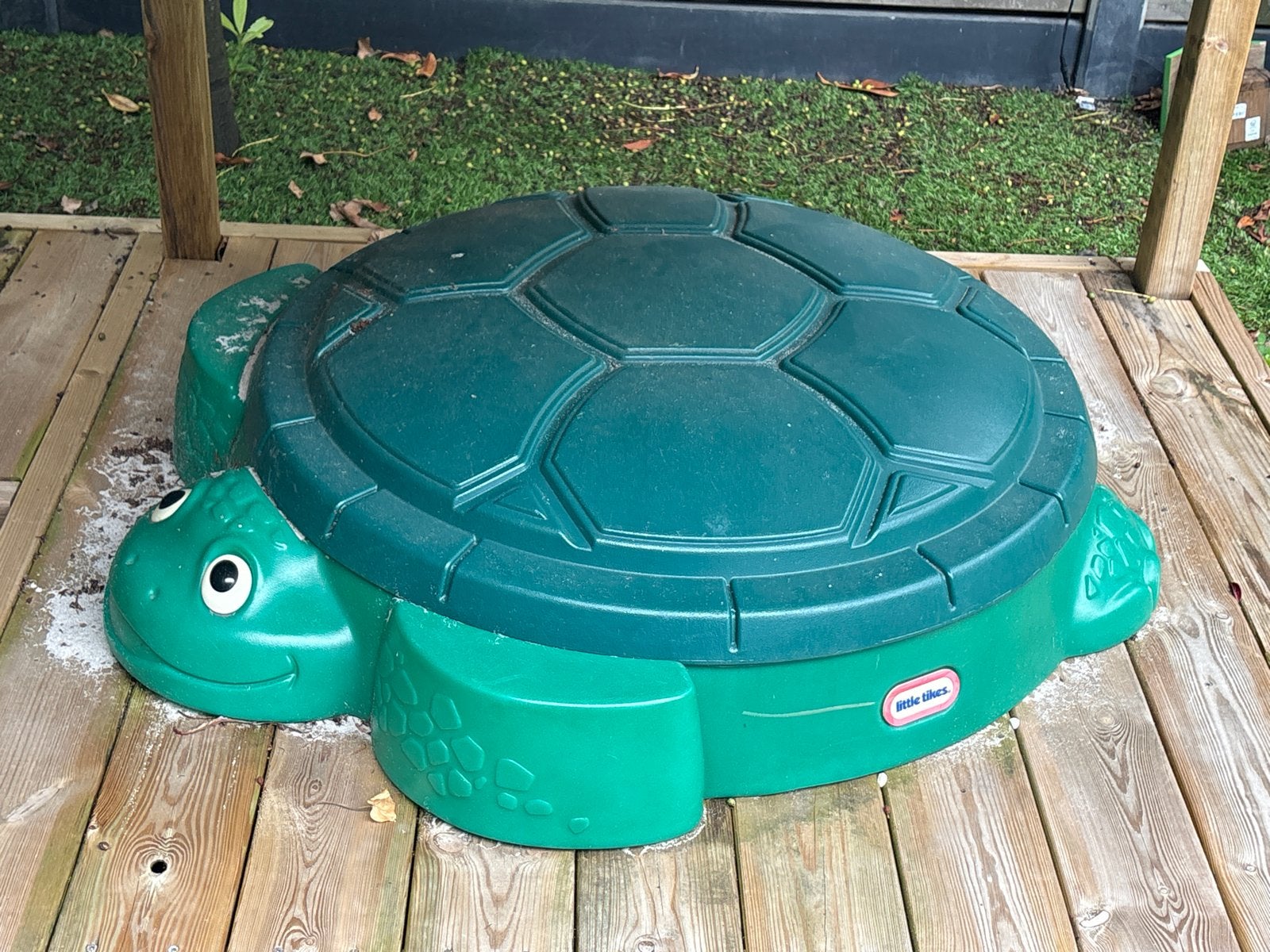 Little Tikes Schildpad Zandbak met Deksel, Ophalen, Zo goed als nieuw